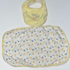 Fisher-Price Yellow Duck Bib and Towel Set